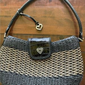 Brighton Straw Purse Tri- Color Braided